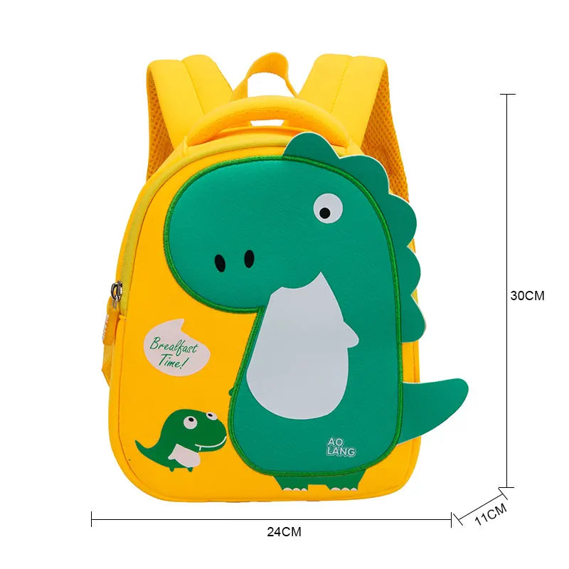 2023 New 3D Cartoon Dinosaur School Bags Cute Kids Bag Toddler Boys Backpacks Kindergarten Children Pack Mochila Infantil