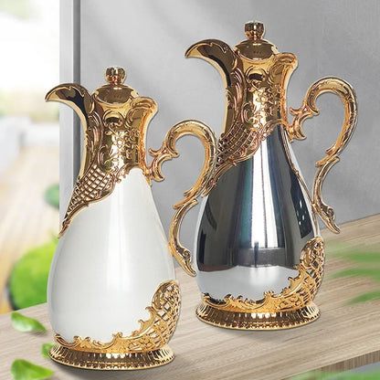2023 New Arabian Vacuum Flask 800ml Middle Eastern Style Restaurant Home Glass Liner Hot Water Kettle 24 Hours Thermos Bottle