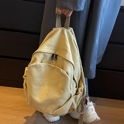 2023 New Canvas Backpack Schoolbag For Teenage Girls Boys Woman Man Laptop Travel Rucksack Mochilas High Quality
