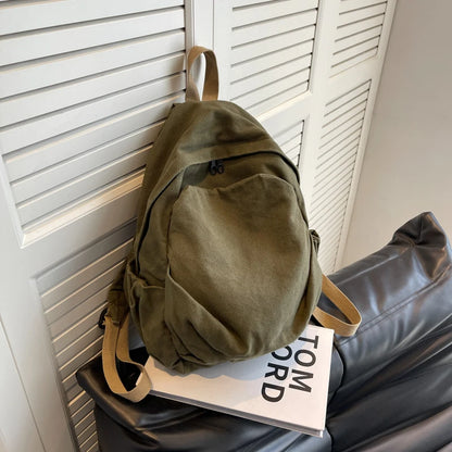 2023 New Canvas Backpack Schoolbag For Teenage Girls Boys Woman Man Laptop Travel Rucksack Mochilas High Quality