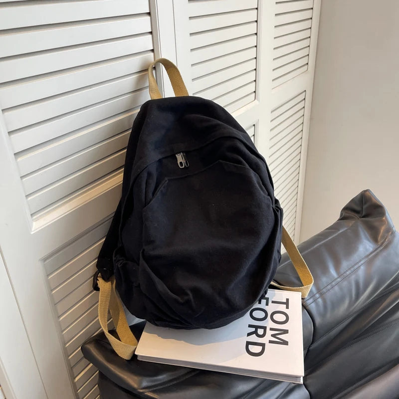 2023 New Canvas Backpack Schoolbag For Teenage Girls Boys Woman Man Laptop Travel Rucksack Mochilas High Quality
