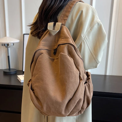 2023 New Canvas Backpack Schoolbag For Teenage Girls Boys Woman Man Laptop Travel Rucksack Mochilas High Quality