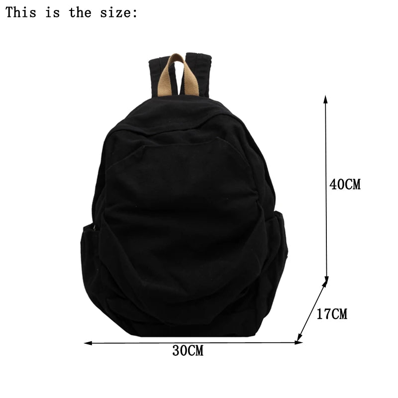 2023 New Canvas Backpack Schoolbag For Teenage Girls Boys Woman Man Laptop Travel Rucksack Mochilas High Quality