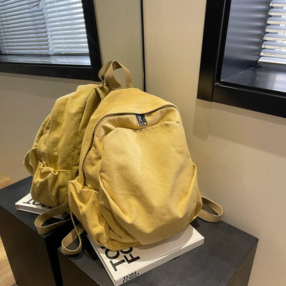 2023 New Canvas Backpack Schoolbag For Teenage Girls Boys Woman Man Laptop Travel Rucksack Mochilas High Quality