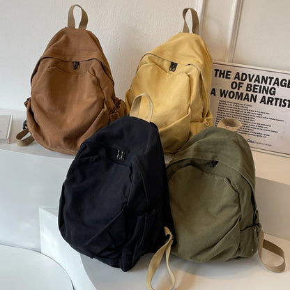 2023 New Canvas Backpack Schoolbag For Teenage Girls Boys Woman Man Laptop Travel Rucksack Mochilas High Quality