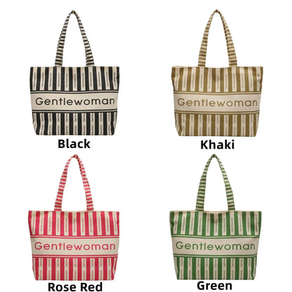 2023 New Canvas High-capacity Top-handle Bag For Women Travel Trend  Female Shoulder Bag Fashion Ladies Handbag