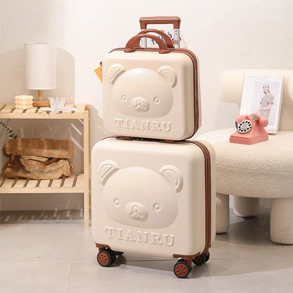 2023 New Cartoon Travel Suitcase with Hand bag 20 inch Girls Trolley Bag Fashion Women Suitcase Rolling Luggage set