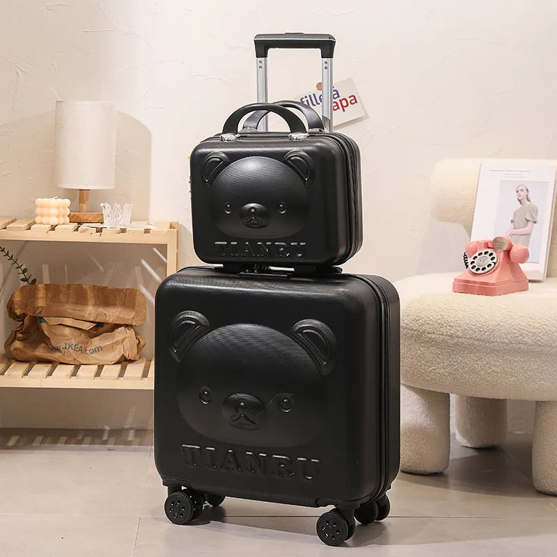 2023 New Cartoon Travel Suitcase with Hand bag 20 inch Girls Trolley Bag Fashion Women Suitcase Rolling Luggage set