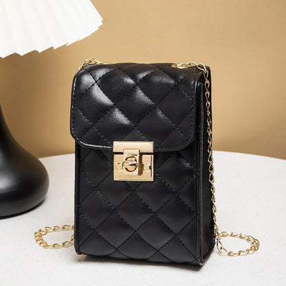 2023 New Fashion Women's Messenger Bags Mini Chain Mobile Phone Bag Trend Female Single Shoulder Bag Purse Designer Luxury Bolso