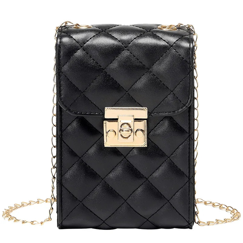 2023 New Fashion Women's Messenger Bags Mini Chain Mobile Phone Bag Trend Female Single Shoulder Bag Purse Designer Luxury Bolso