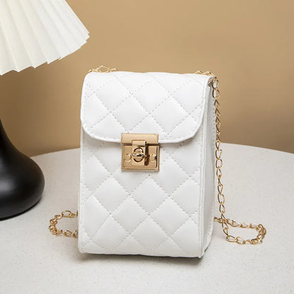 2023 New Fashion Women's Messenger Bags Mini Chain Mobile Phone Bag Trend Female Single Shoulder Bag Purse Designer Luxury Bolso
