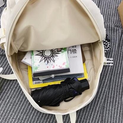 2023 New Female Male Big BookBag Girl Boy Laptop College Backpack Lady Men Travel Leisure Student Packet Women Nylon School Bags