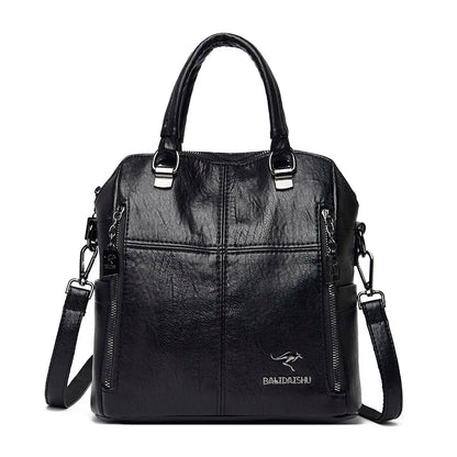 2023 New High Quality Leather Backpack Women Shoulder Bags Multifunction Travel Backpack School Bags for Girls Bagpack Mochila