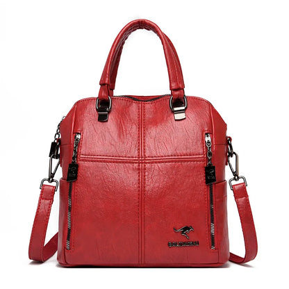 2023 New High Quality Leather Backpack Women Shoulder Bags Multifunction Travel Backpack School Bags for Girls Bagpack Mochila