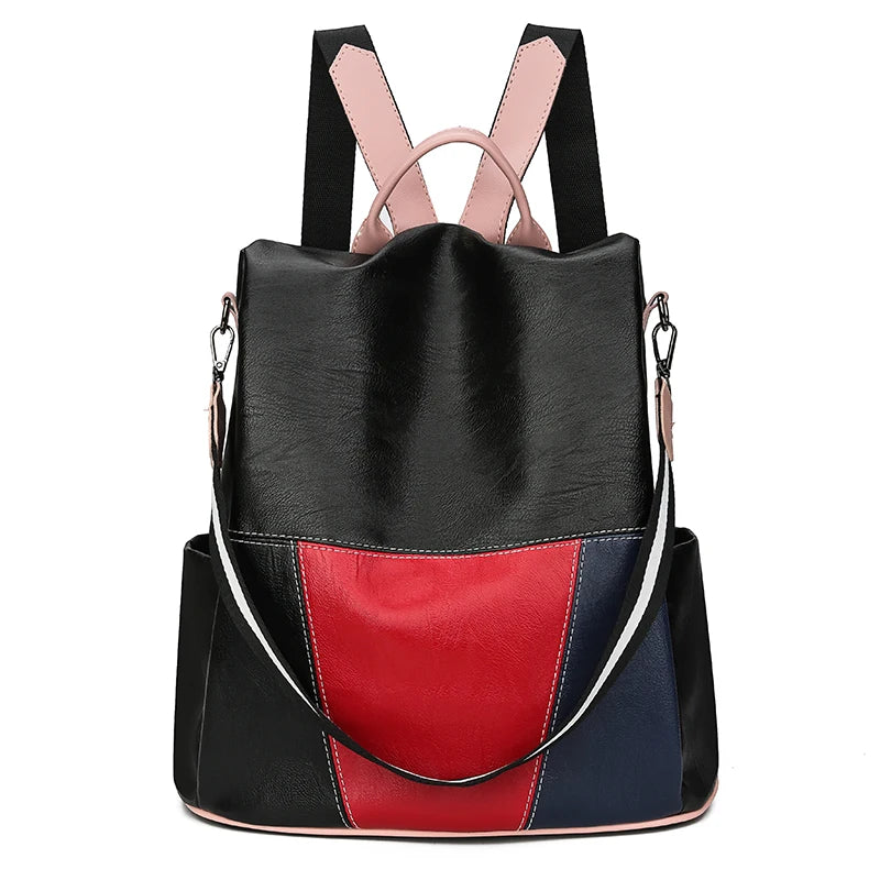 2023 New High Quality PU Leather Women Backpack Anti-Theft Travel Backpack Large Capacity School Bags for Teenage Girls Mochila