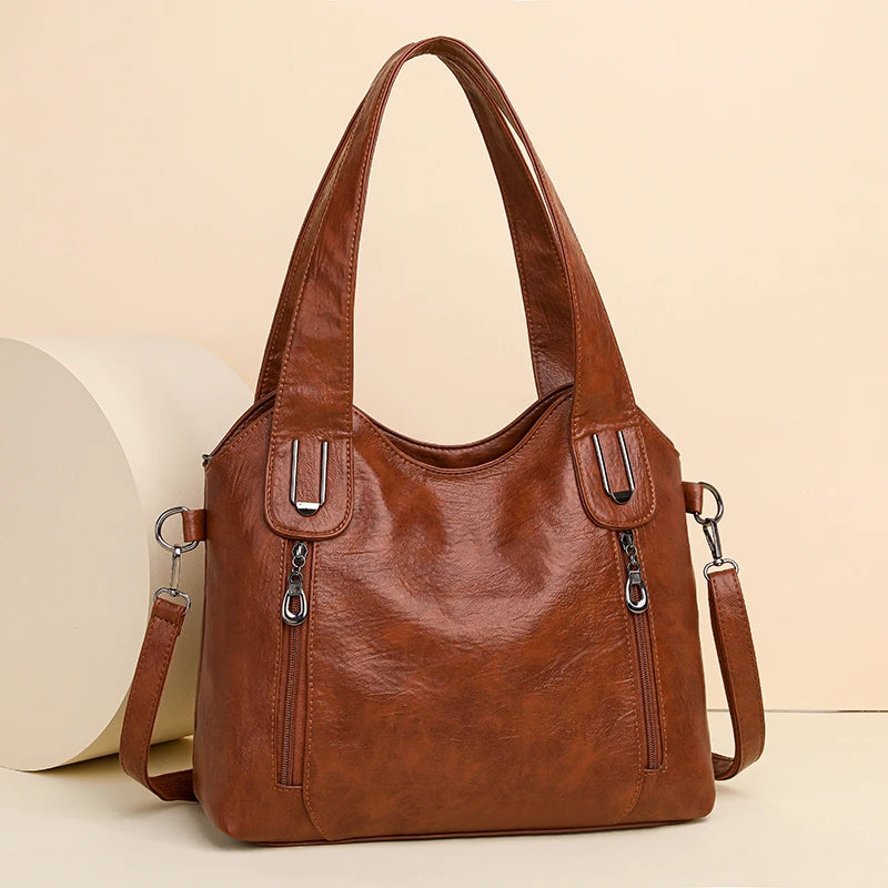 2023 New High Quality pu Leather Women Bag Luxury Designer Shoulder Bag Purses Women Multi-pocket Crossbody Messenger Bag Sac