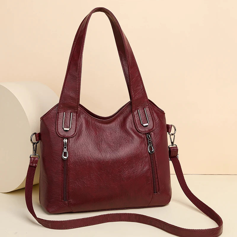 2023 New High Quality pu Leather Women Bag Luxury Designer Shoulder Bag Purses Women Multi-pocket Crossbody Messenger Bag Sac