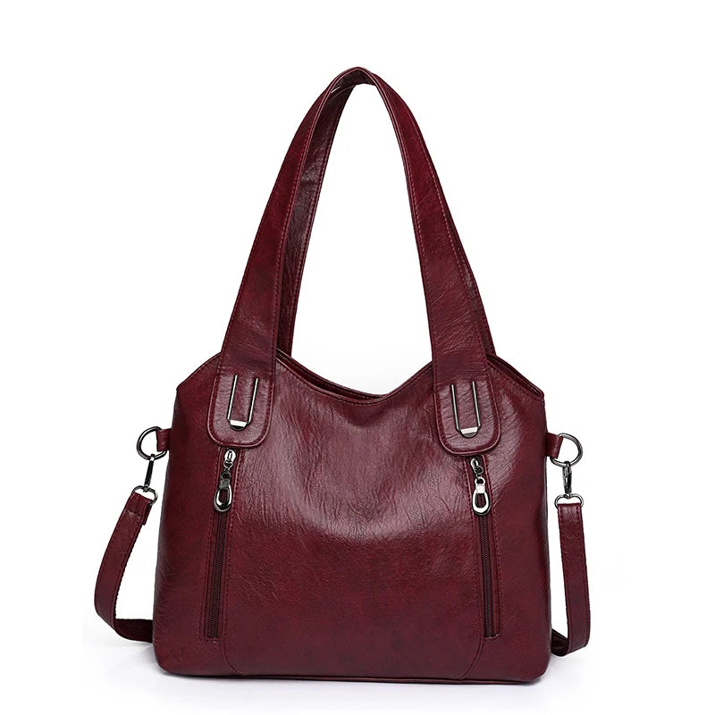 2023 New High Quality pu Leather Women Bag Luxury Designer Shoulder Bag Purses Women Multi-pocket Crossbody Messenger Bag Sac