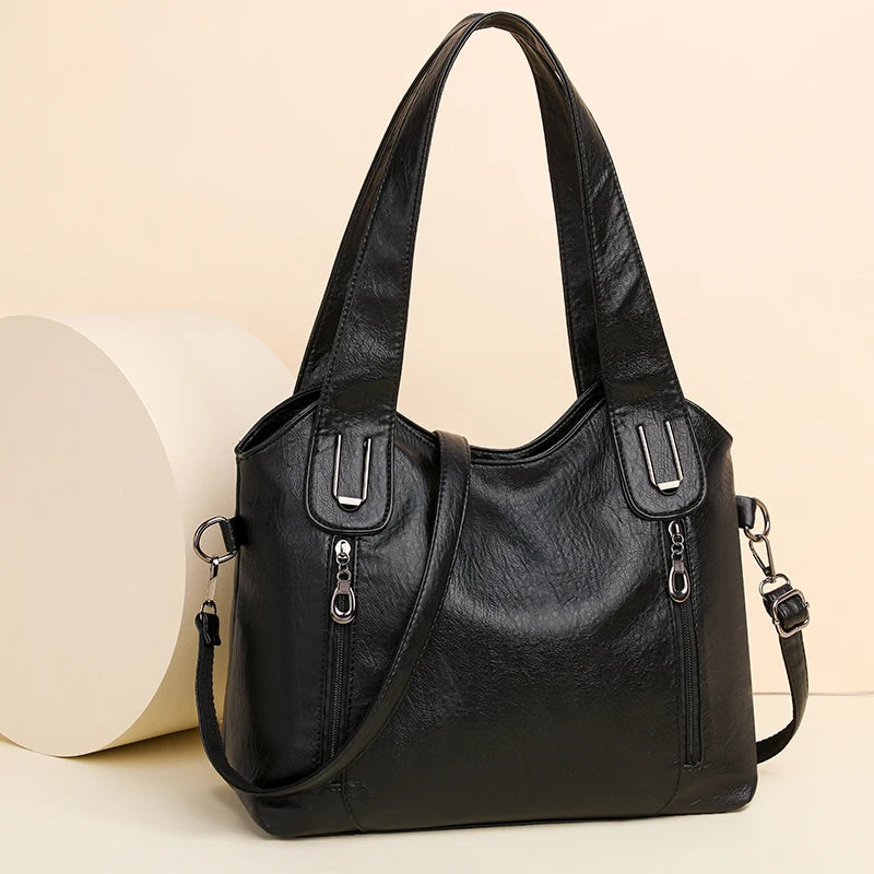 2023 New High Quality pu Leather Women Bag Luxury Designer Shoulder Bag Purses Women Multi-pocket Crossbody Messenger Bag Sac