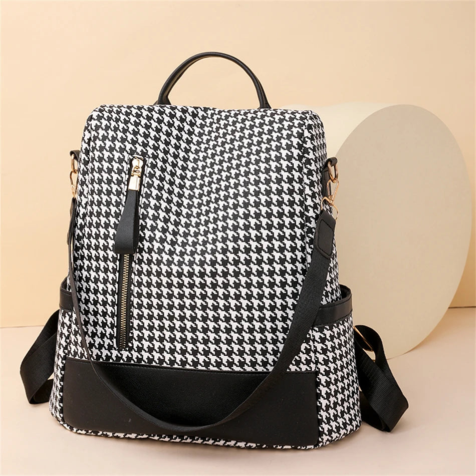 2023 New Hot Women's Backpack Designer High Quality Soft Leather Simple Fashion Backpack Large Capacity Antitheft Shoulder Bags