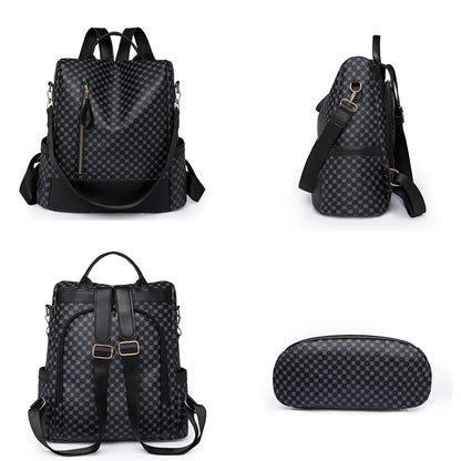 2023 New Hot Women's Backpack Designer High Quality Soft Leather Simple Fashion Backpack Large Capacity Antitheft Shoulder Bags