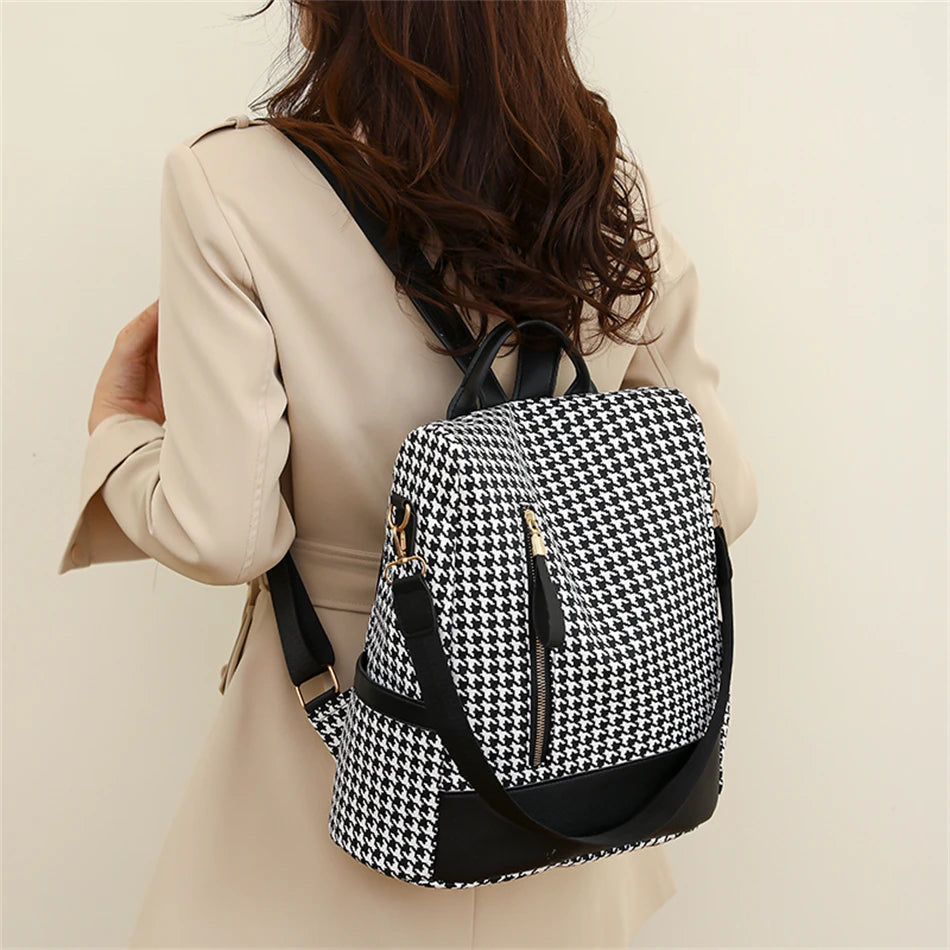 2023 New Hot Women's Backpack Designer High Quality Soft Leather Simple Fashion Backpack Large Capacity Antitheft Shoulder Bags