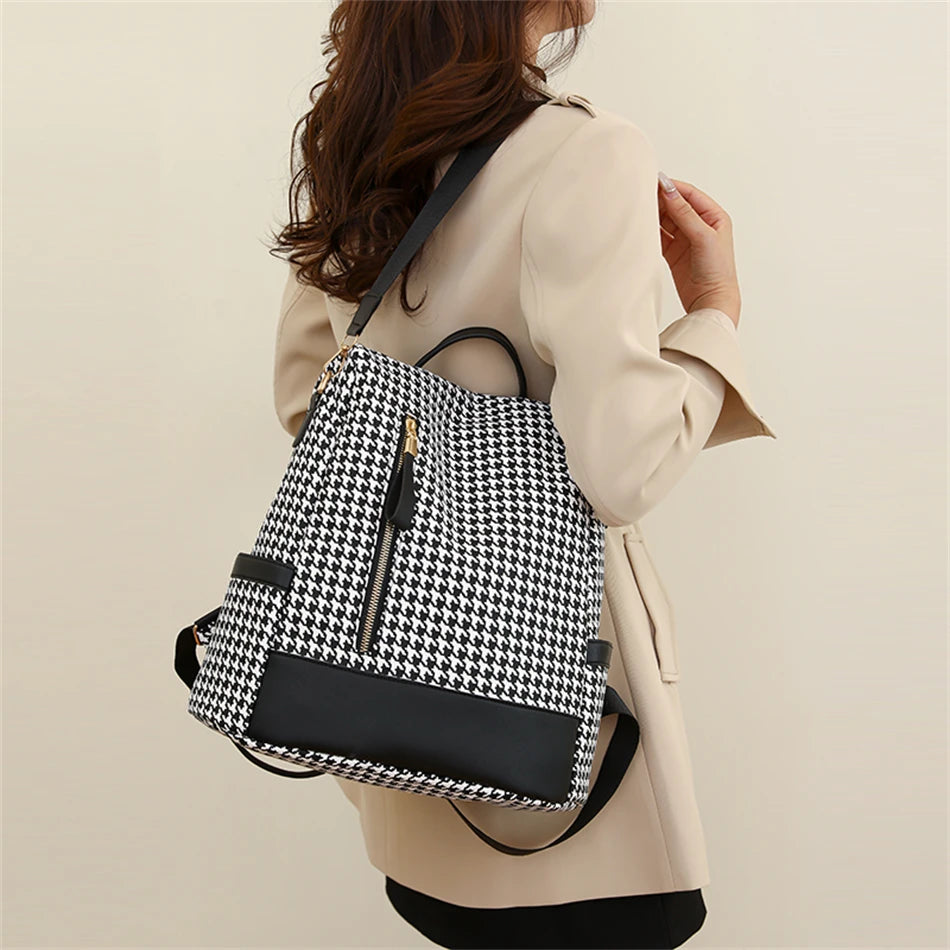 2023 New Hot Women's Backpack Designer High Quality Soft Leather Simple Fashion Backpack Large Capacity Antitheft Shoulder Bags