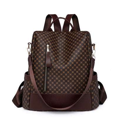 2023 New Hot Women's Backpack Designer High Quality Soft Leather Simple Fashion Backpack Large Capacity Antitheft Shoulder Bags