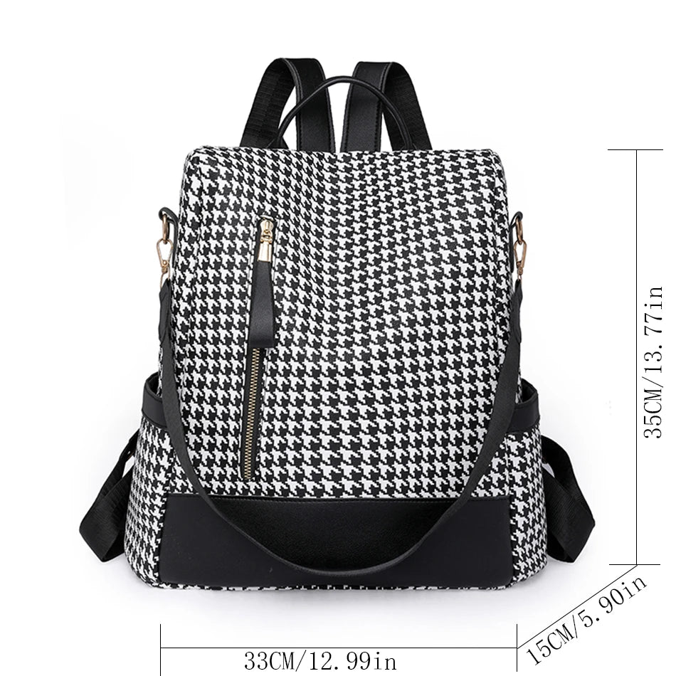 2023 New Hot Women's Backpack Designer High Quality Soft Leather Simple Fashion Backpack Large Capacity Antitheft Shoulder Bags