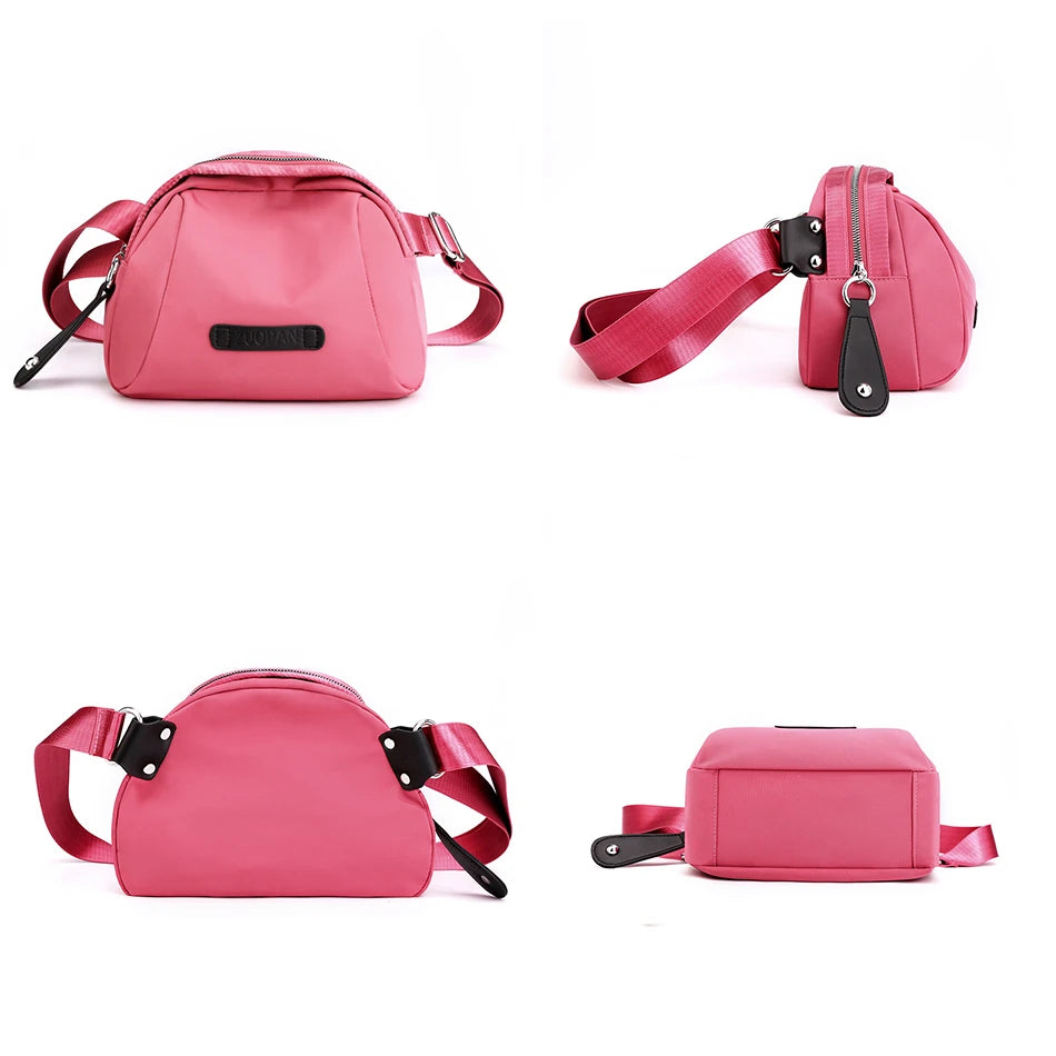 2023 New Ladies Bag Nylon Large Tote Luxury Brand Designer Handbag Autumn Winter Sac Solid Color Shell Crossbody Bags for Women