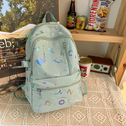 2023 New Letter Printing Woman Man Backpack Cute Schoolbag For Teenage Girls Boys College Student School Bags Rucksack