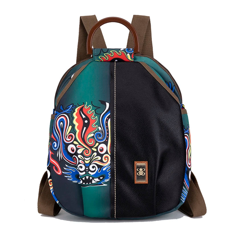 2023 New Luxury Designer Printed Backpack Waterproof Oxford Fabric Ladies Backpack Large Capacity Travel Bag