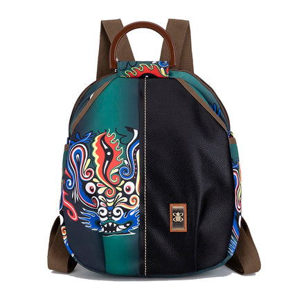2023 New Luxury Designer Printed Backpack Waterproof Oxford Fabric Ladies Backpack Large Capacity Travel Bag