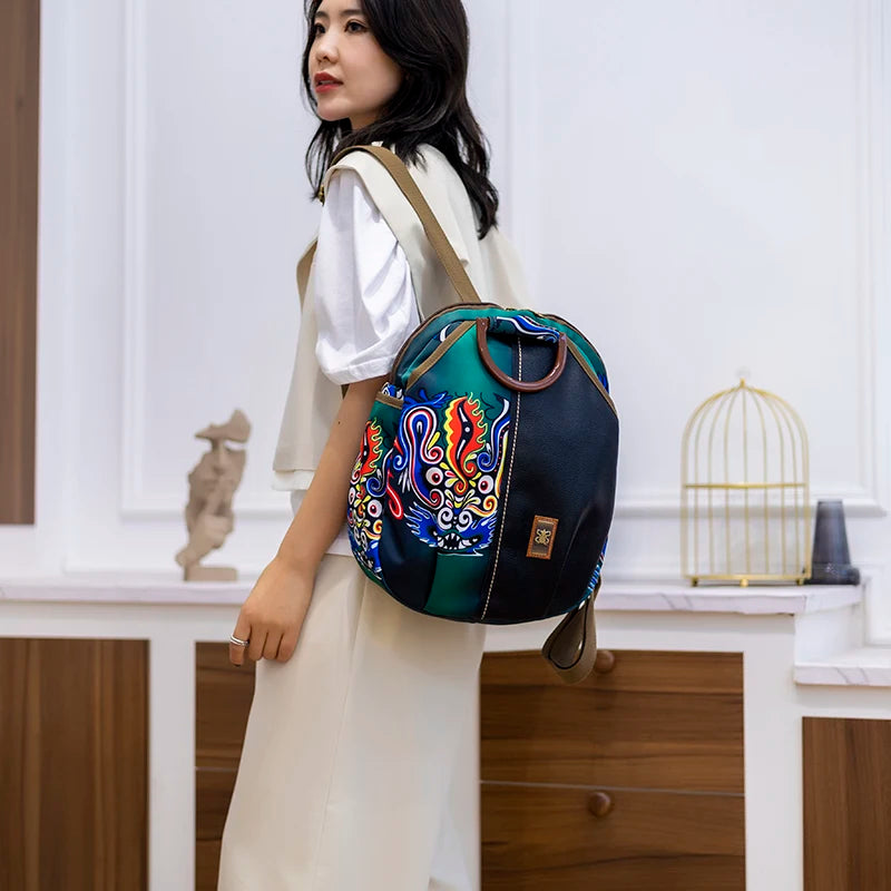 2023 New Luxury Designer Printed Backpack Waterproof Oxford Fabric Ladies Backpack Large Capacity Travel Bag