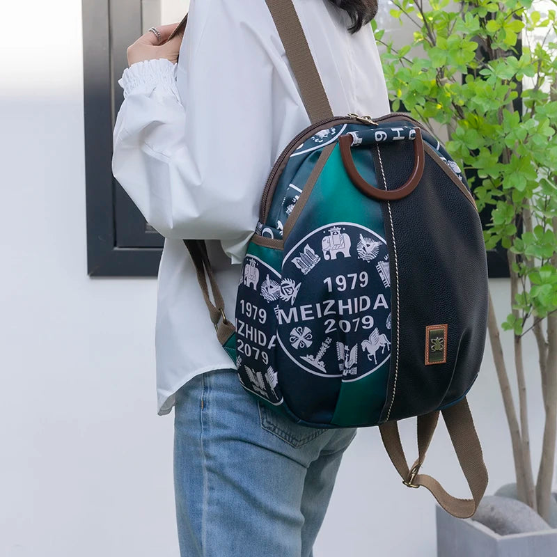 2023 New Luxury Designer Printed Backpack Waterproof Oxford Fabric Ladies Backpack Large Capacity Travel Bag