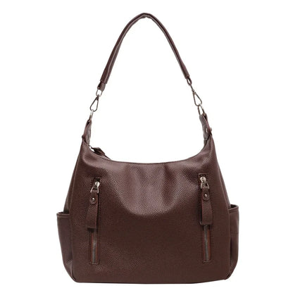 2023 New Luxury Solid Color Leather Women Tote Bag Fashion Casual Ladies Shoulder Messenger Bag High Quality Female Handbags Sac