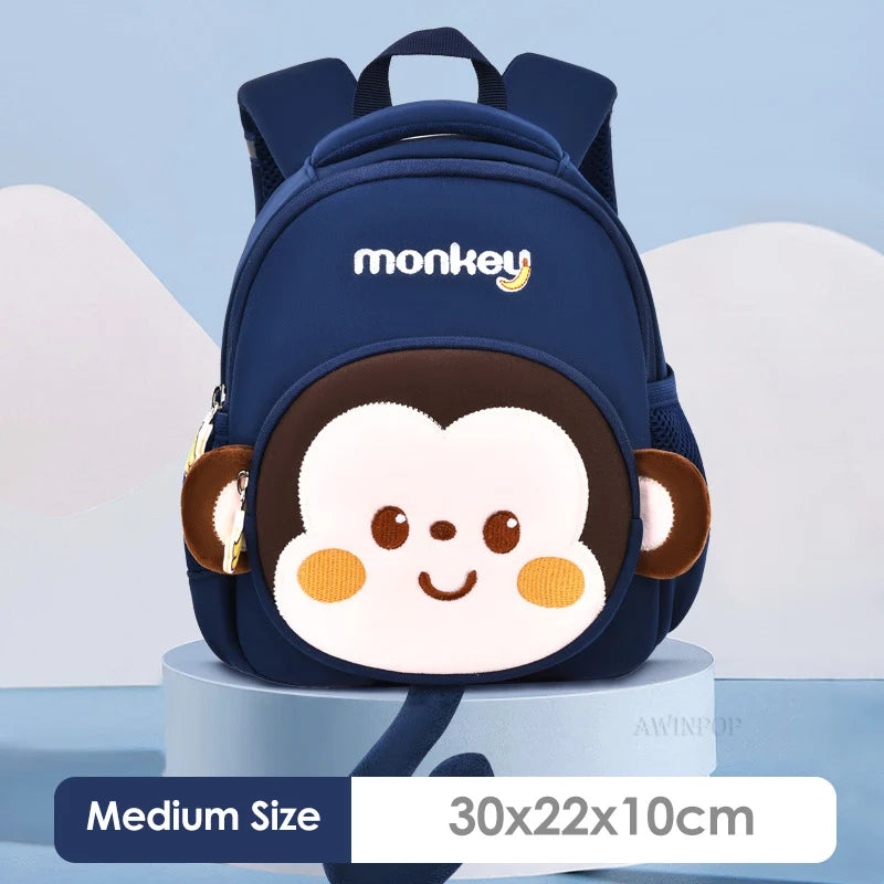 2023 New Monkey School Backpacks for Boys Toddler Kids School Bags Elementary School Students Book Bag Girl Bag Mochila Infantil