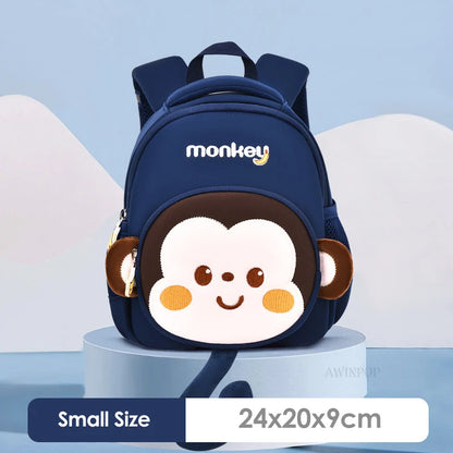 2023 New Monkey School Backpacks for Boys Toddler Kids School Bags Elementary School Students Book Bag Girl Bag Mochila Infantil