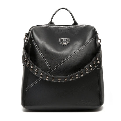 2023 New Multifunction Backpack Women PU Leather Backpack Large Capacity School Bags for Girls Fashion Female Bagpack Mochila