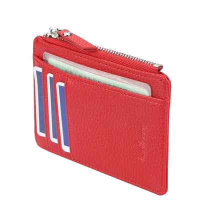 2023 New PU Card Holder Case Men Women Credit Passport Card ID Bag Zipper Girls Unisex Coin Wallet Purse Male tarjetero carteira
