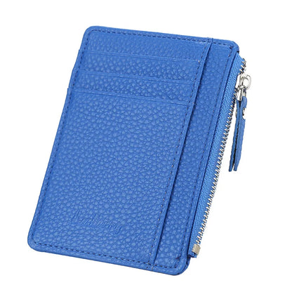2023 New PU Card Holder Case Men Women Credit Passport Card ID Bag Zipper Girls Unisex Coin Wallet Purse Male tarjetero carteira