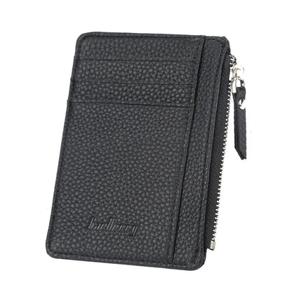 2023 New PU Card Holder Case Men Women Credit Passport Card ID Bag Zipper Girls Unisex Coin Wallet Purse Male tarjetero carteira