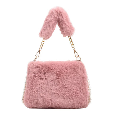 2023 New Plush Bag Women Retro Handbag Oxford Shoulder Totes Underarm Vintage Top Handle Bag Female Subaxillary Plush Bags