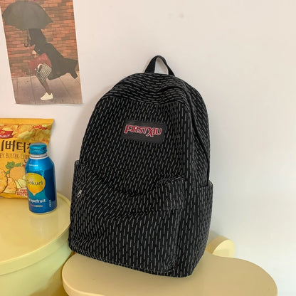 2023 New Simple Design Women Backpack Female Cool Waterproof Nylon Travel Bag Large Capacity Schoolbag Girl Student Bookbag