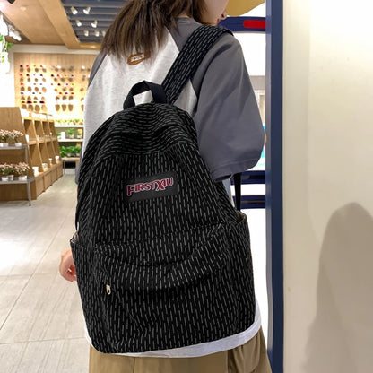 2023 New Simple Design Women Backpack Female Cool Waterproof Nylon Travel Bag Large Capacity Schoolbag Girl Student Bookbag