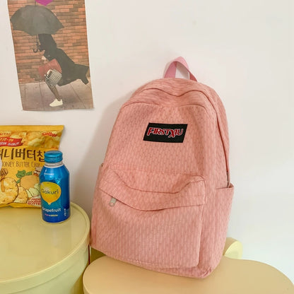 2023 New Simple Design Women Backpack Female Cool Waterproof Nylon Travel Bag Large Capacity Schoolbag Girl Student Bookbag