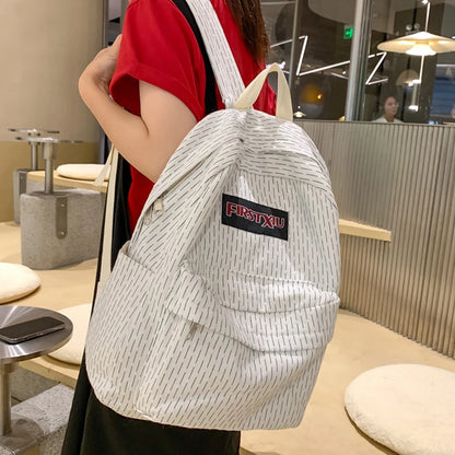 2023 New Simple Design Women Backpack Female Cool Waterproof Nylon Travel Bag Large Capacity Schoolbag Girl Student Bookbag