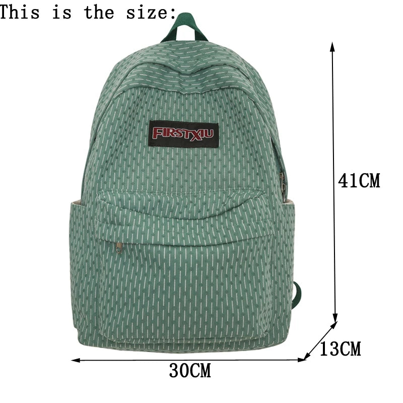 2023 New Simple Design Women Backpack Female Cool Waterproof Nylon Travel Bag Large Capacity Schoolbag Girl Student Bookbag