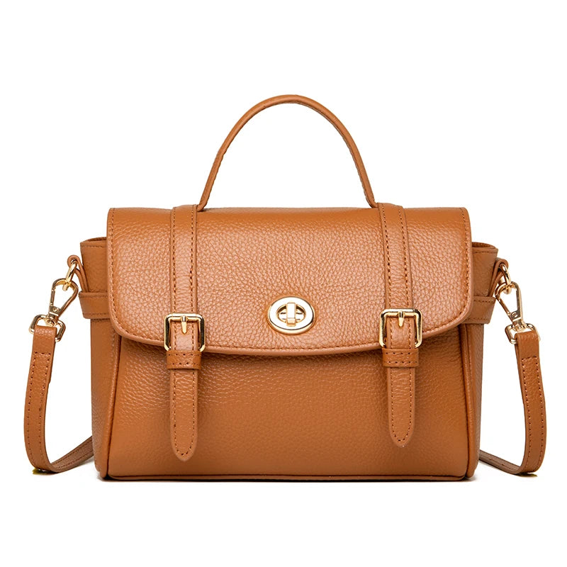 2023 New Soft Leather Shoulder Messenger Bag Women's Simple Mobile Phone Zero Wallet Handbags Luxury Bags For Wome Cowhide Bags