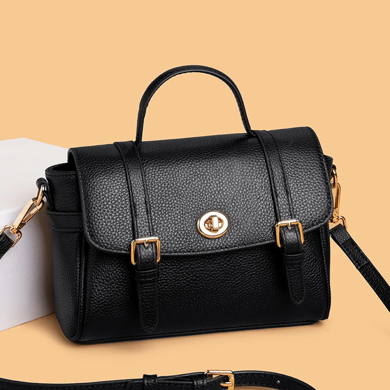 2023 New Soft Leather Shoulder Messenger Bag Women's Simple Mobile Phone Zero Wallet Handbags Luxury Bags For Wome Cowhide Bags